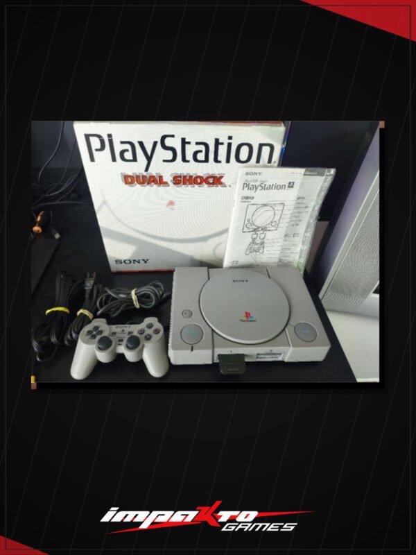 PlayStation 1 Japonês Completo – Com Caixa Original