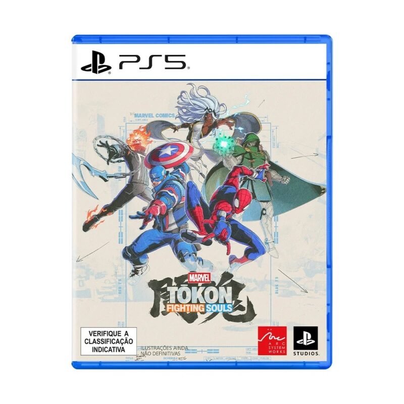 Capa do jogo Marvel Tōkon: Fighting Souls para PlayStation 5, mídia física